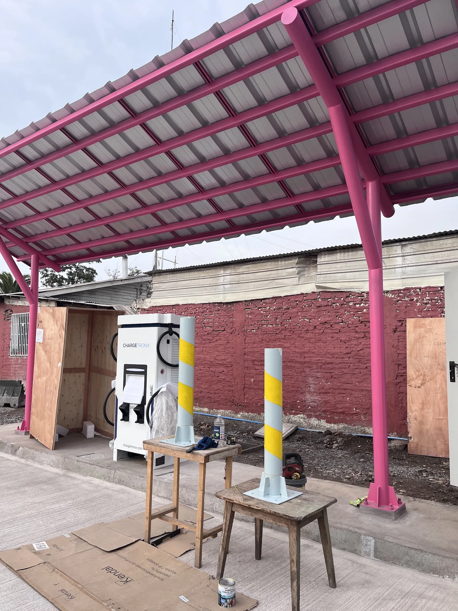 Electrolinera para buses eléctricos — Municipalidad de Paine, proyecto Screwair