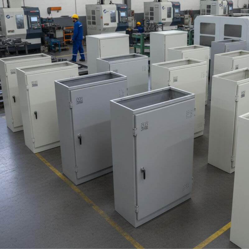 Gabinetes eléctricos metálicos fabricados en maestranza Screwair
