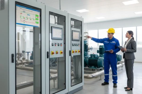 Planta elevadora de agua potable con sistema de control automatizado